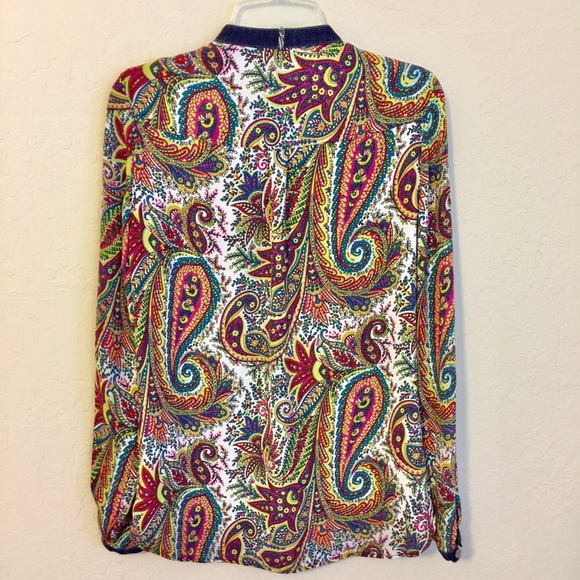 Zara Tops Zara Trafaluc Collection Paisleyfloral Top Poshmark